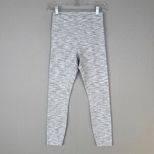 LULULEMON Wunder Under High Rise 7/8 Leggings 6 Ice‎ Grey Alpine White Athletic